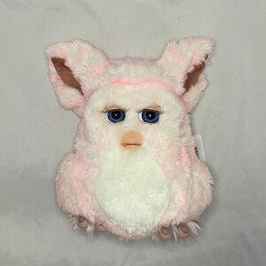 Strawberry Swirl FURBY 2005 Pink and White Stripe 59294 **TESTED FULLY WORKING**